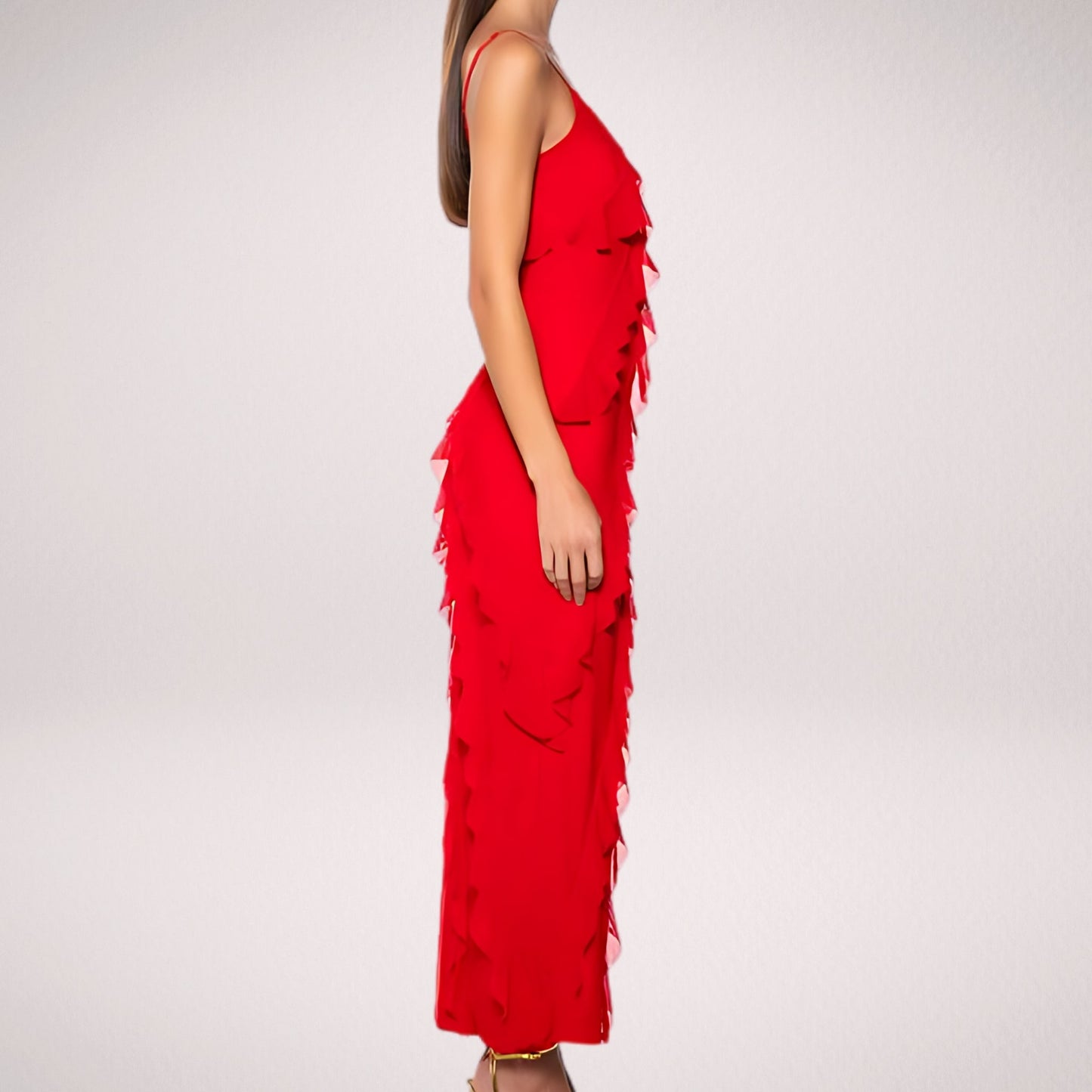 Isabella - Vestido Largo Elegante con Volantes