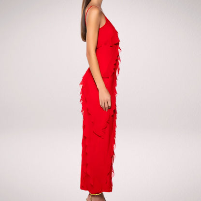 Isabella - Vestido Largo Elegante con Volantes