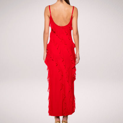 Isabella - Vestido Largo Elegante con Volantes