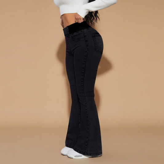 Pantalones Flare Moldeadores de Talle Alto