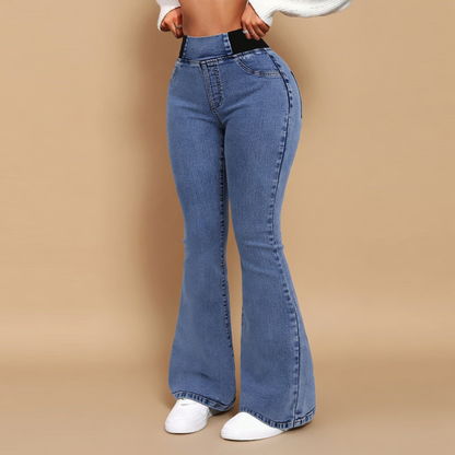 Pantalones Flare Moldeadores de Talle Alto