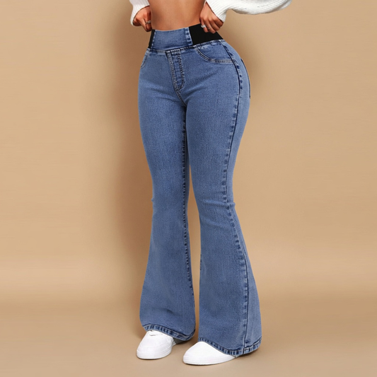 Pantalones Flare Moldeadores de Talle Alto