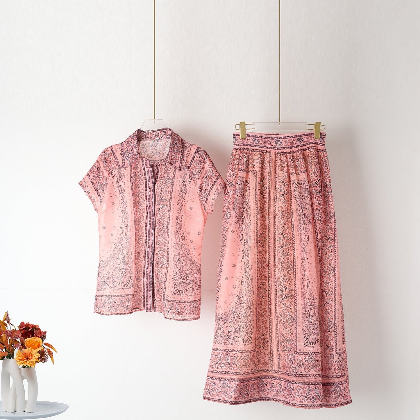 Conjunto Impera Blusa | Falda Estampado
