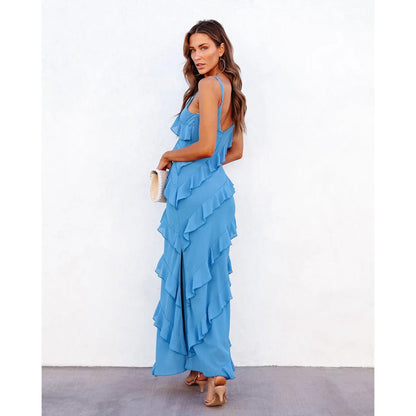 Isabella - Vestido Largo Elegante con Volantes