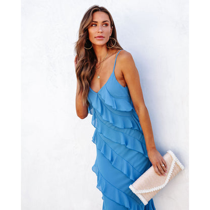 Isabella - Vestido Largo Elegante con Volantes