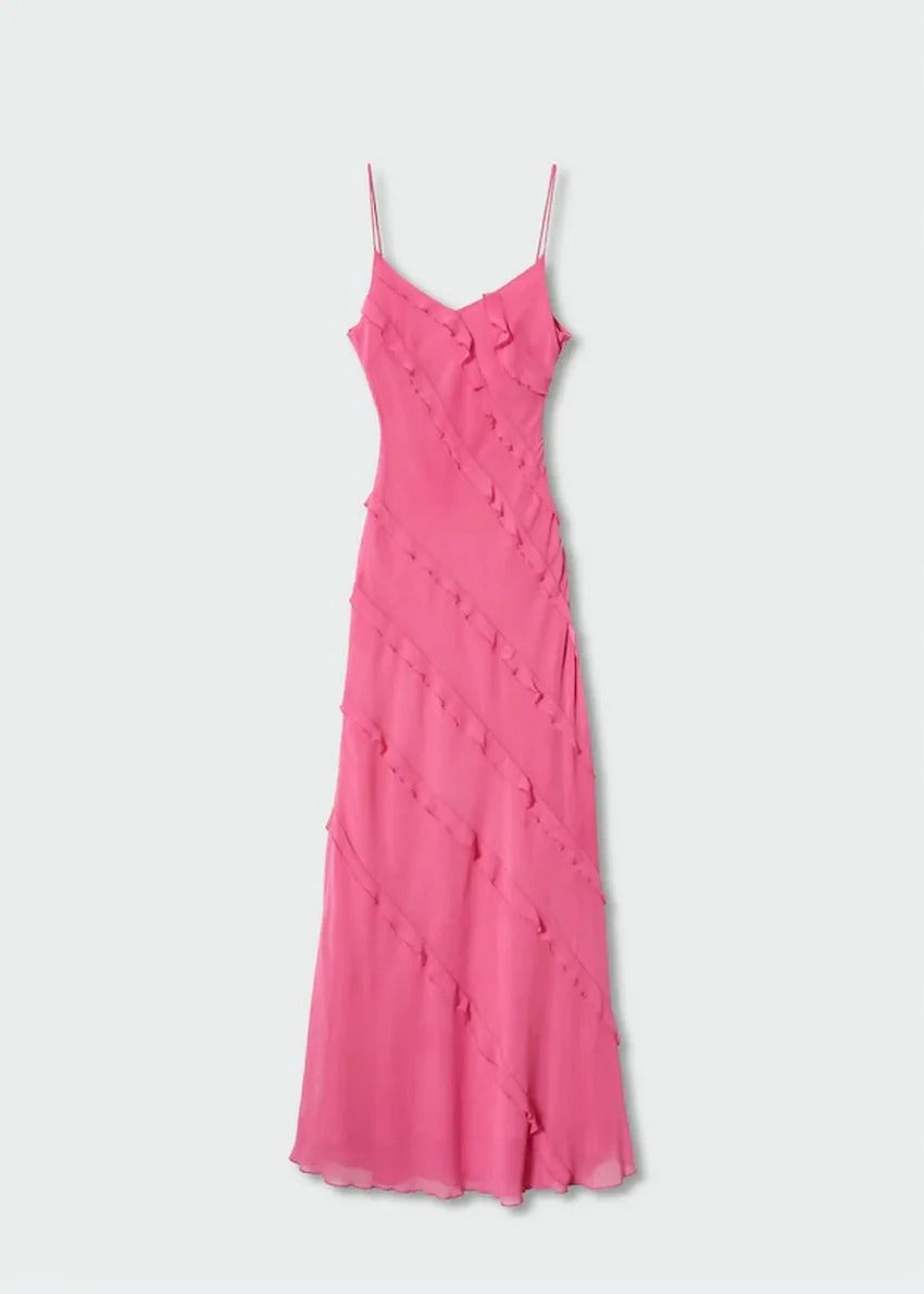 Isabella - Vestido Largo Elegante con Volantes