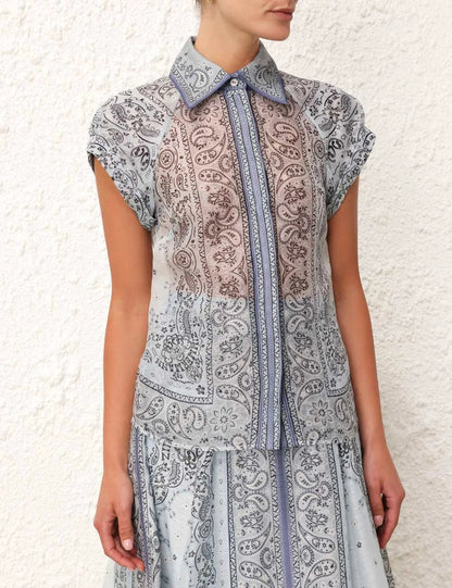 Conjunto Impera Blusa | Falda Estampado
