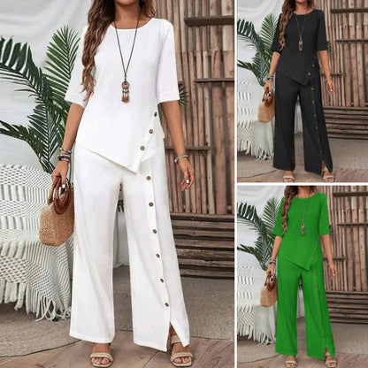 Conjunto - Top con Bajo irregular