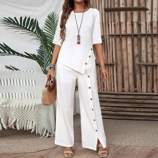 Conjunto - Top con Bajo irregular