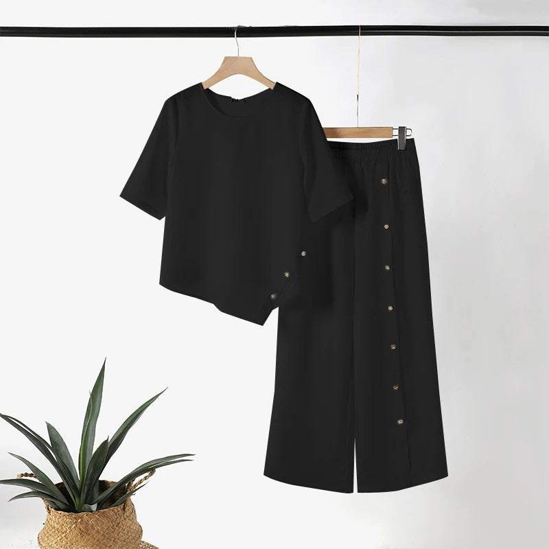 Conjunto - Top con Bajo irregular