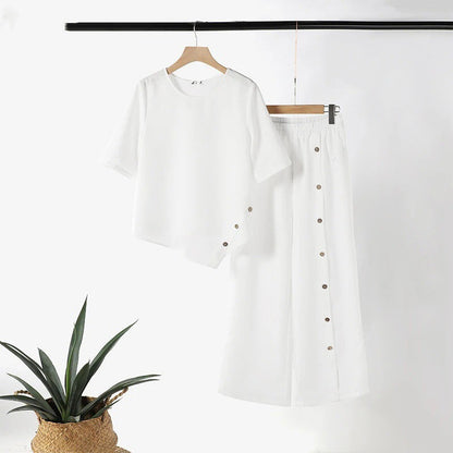 Conjunto - Top con Bajo irregular