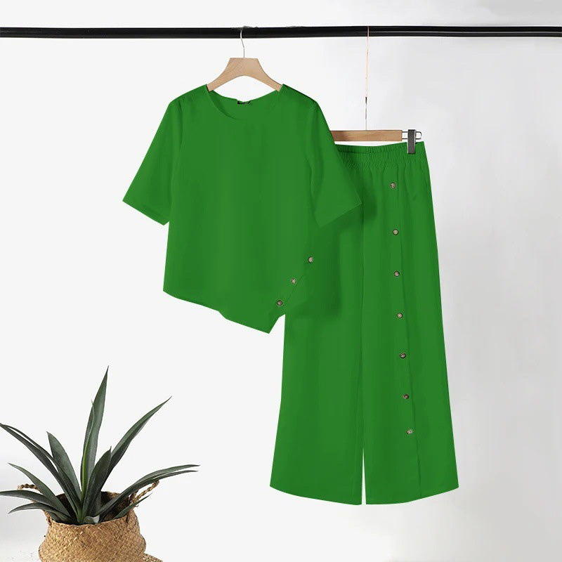 Conjunto - Top con Bajo irregular