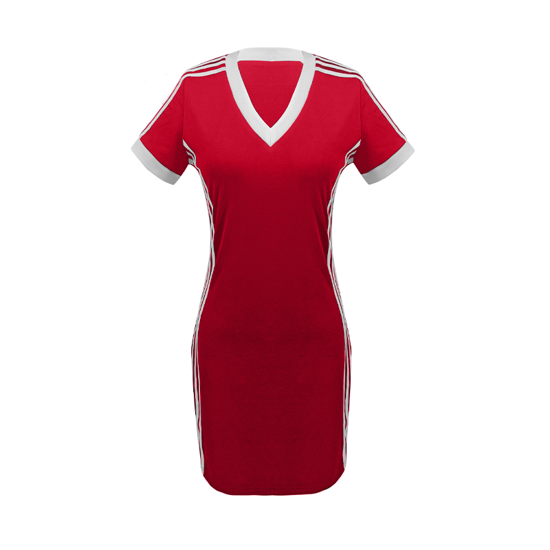 Minivestido deportivo Sculpt fit con Escote en V
