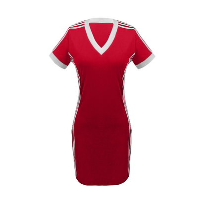 Minivestido deportivo Sculpt fit con Escote en V