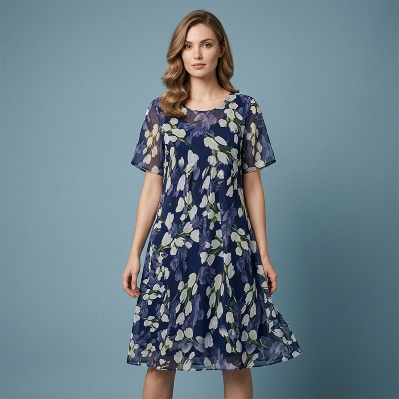 Vestido floral Favorecedor